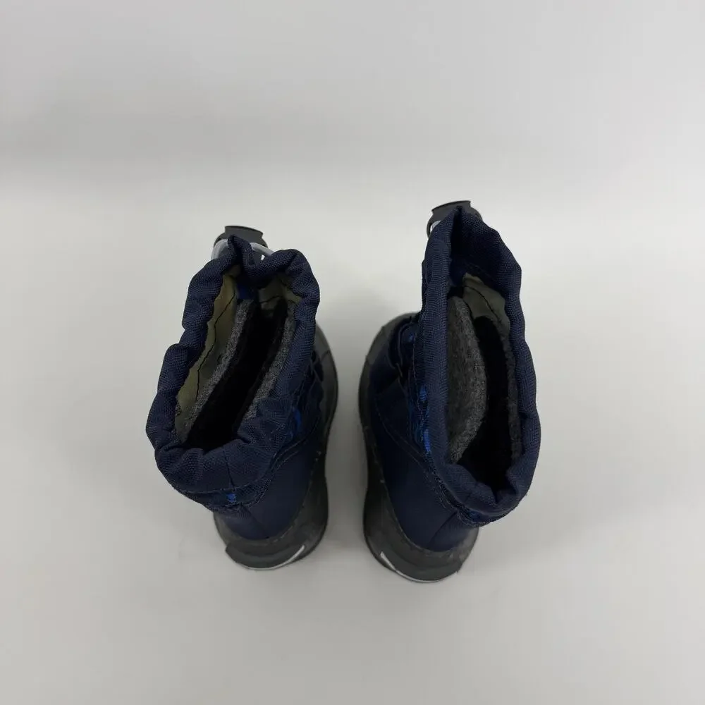 Columbia Powderbug Plus II Snow Boots Toddler Sz 5 Blue Camo Waterproof Gorpcore